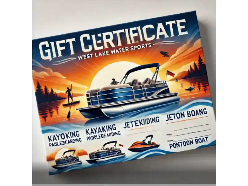 west lake water sports gift certificate